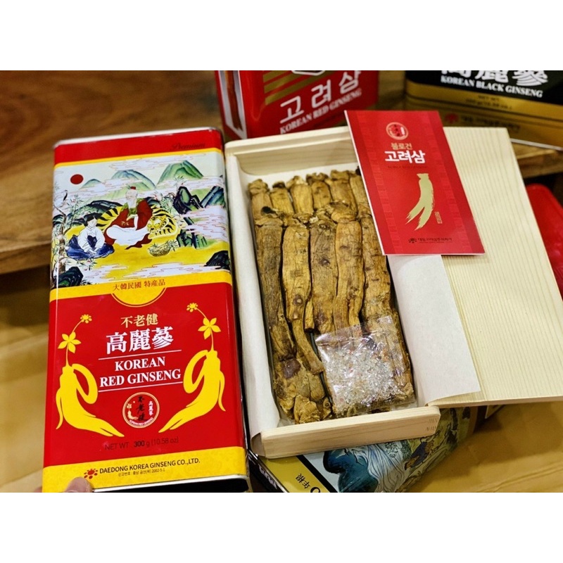 [DATE MỚI] Hồng Sâm Củ Khô Hộp Thiếc DEADONG HÀN QUỐC