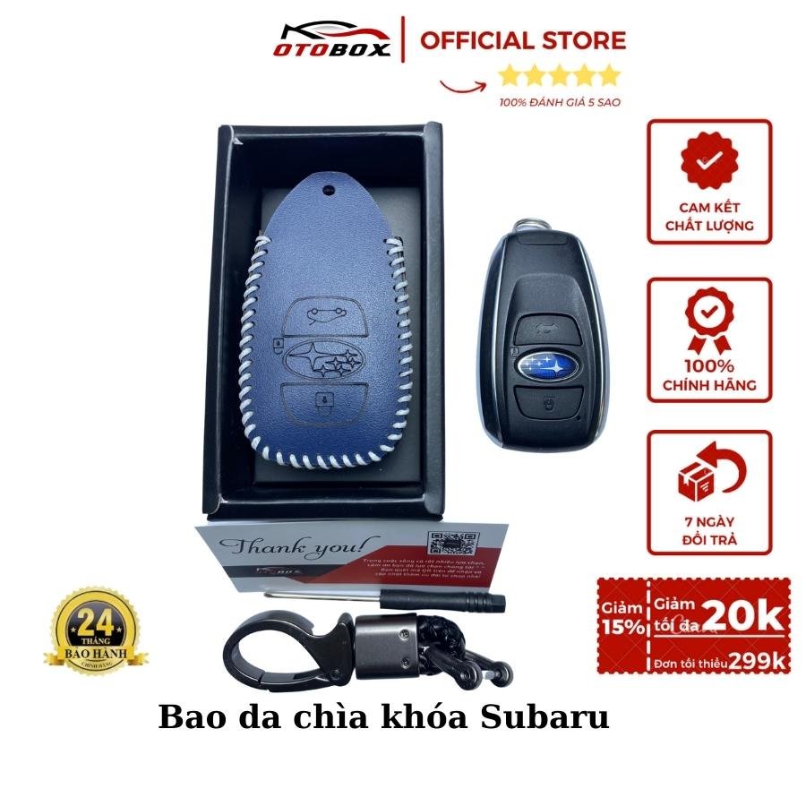 Bao da chìa khoá ô tô subaru forester, outback, brz, xv, legacy chìa thông minh bảo vệ chìa khoá oto cao cấp chống xước