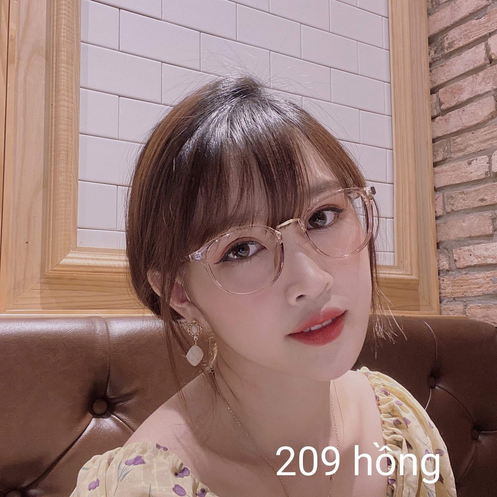 Kính Cận/0 độ Nhựa Mắt Tròn 209 Hot Hàn Quốc