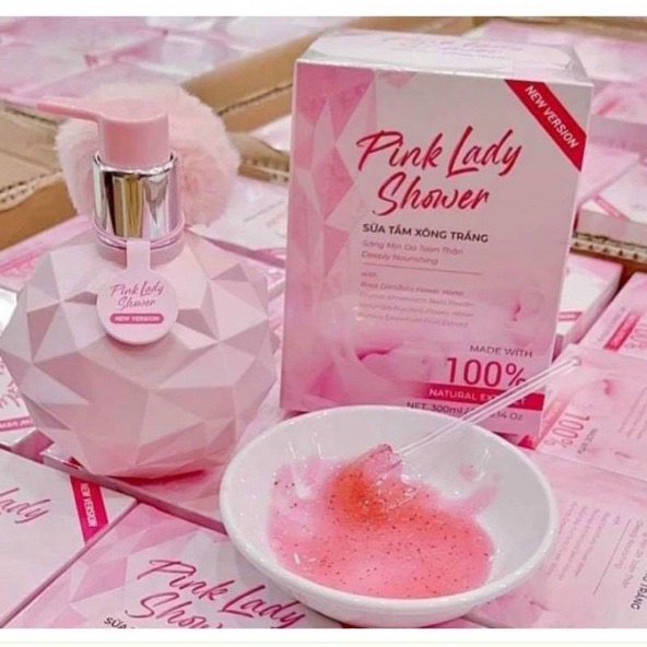 PINK LADY SHOWER - SỮA TẮM XÔNG TRẮNG SÁNG MỊN DA TOÀN THÂN, HƯƠNG NƯỚC HOA