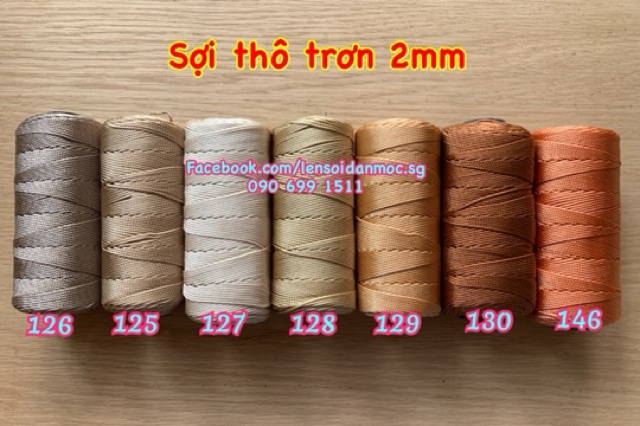 Sợi thô 2mm (Màu 101 ~ màu 120) (mác đại bàng)