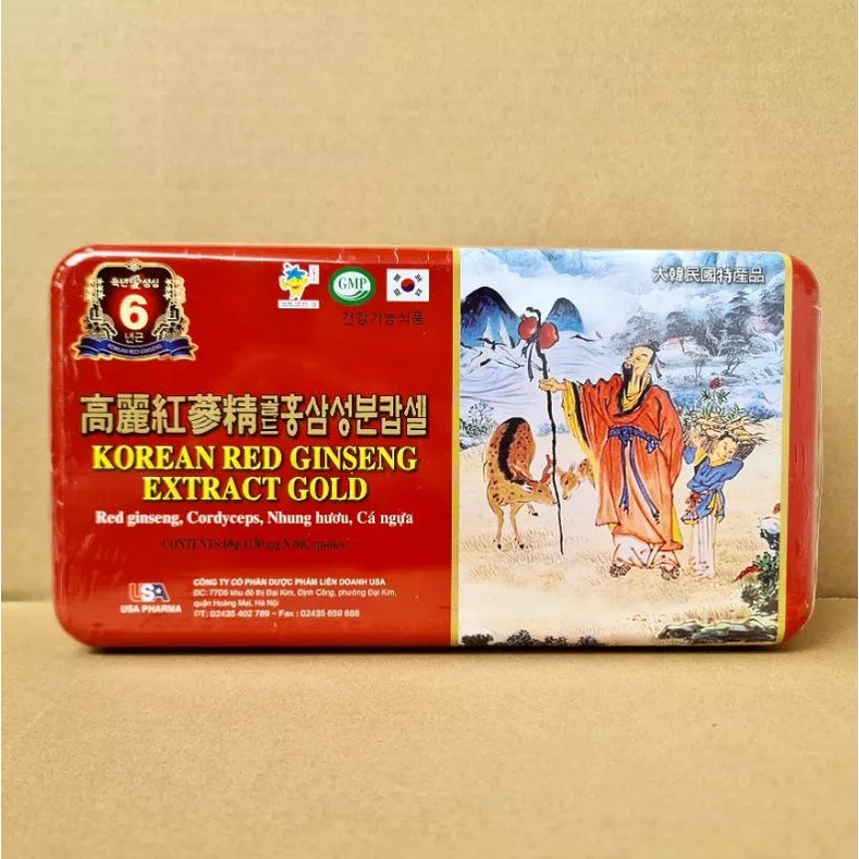 Cao Hồng sâm, linh chi giúp ăn ngủ ngon, bồi bổ cơ thể, tăng sức khỏe - 60 viên