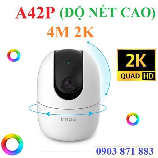 Camera IP WIFI XOAY 360 2M 4M IMOU Ranger2 A42 A42P - A22EP Trong Nhà Còi Hú Báo Động, chính hãng, bảo hành 24 tháng