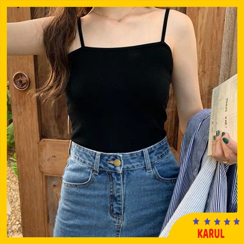 [ Mã WASTAPR giảm 10K đơn 50K] Áo 2 dây ôm co giãn hàng quảng châu ( hàng loại 1 )