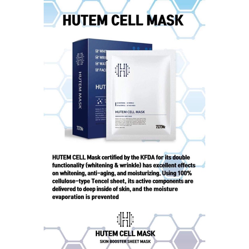 Mặt Nạ Phục Hồi Da Tự Nhiên Hàn Quốc HUTEM CELL MASK