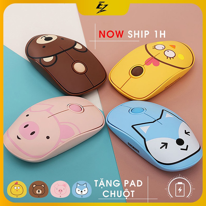 [Mã SKAMSALE03 giảm 10% đơn 200k] Chuột Máy Tính Không Dây Cute EZPC