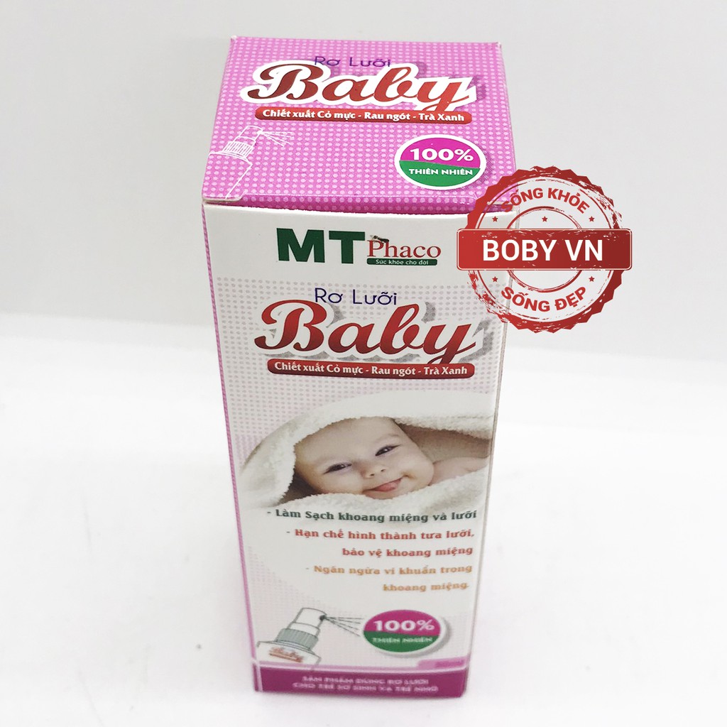 Rơ lưỡi Baby làm sạch khoang miệng và lưỡi cho bé