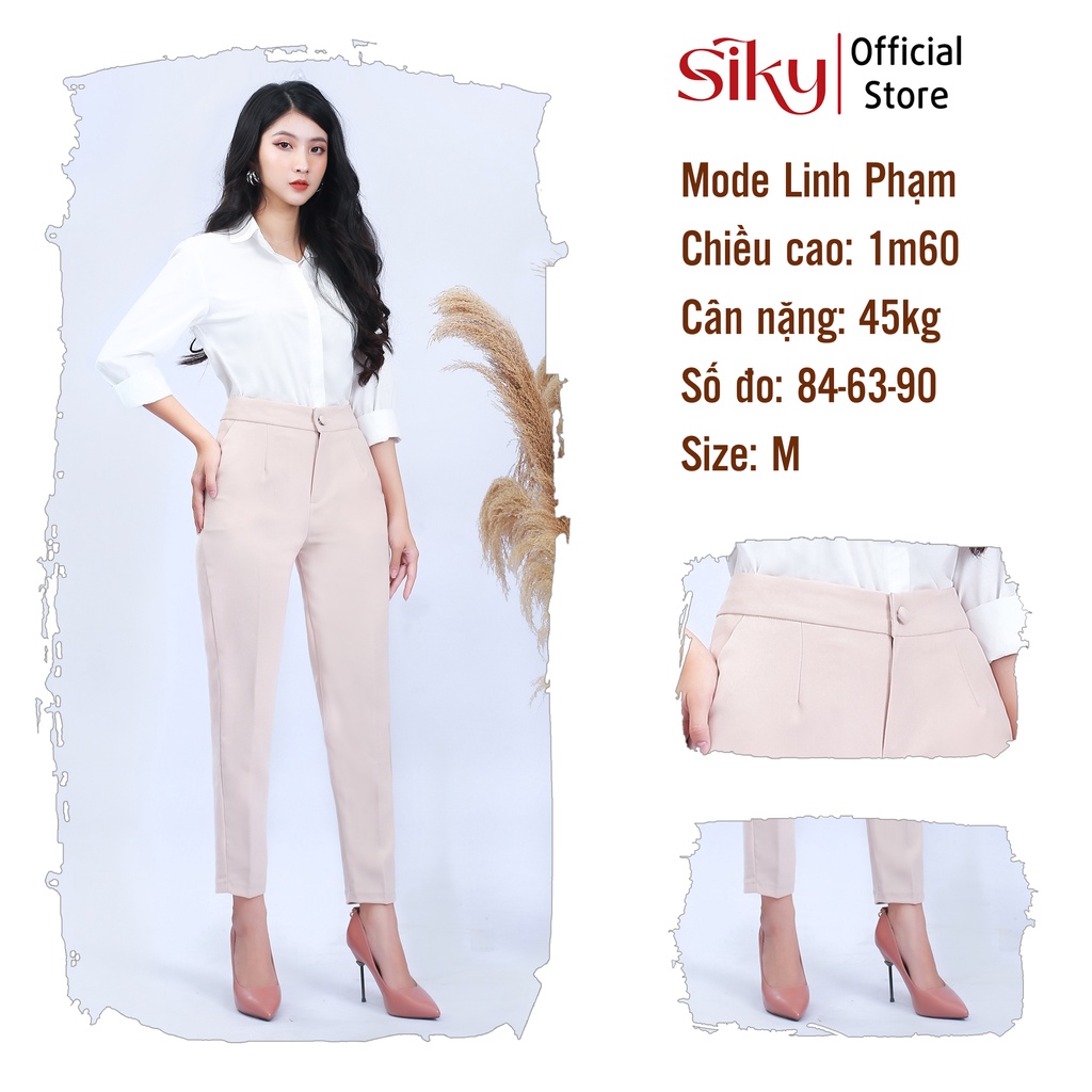 Quần baggy nữ vải công sở SIKY chất đẹp