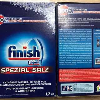 Muối rửa bát Finish Đức 1,2 kg làm mềm nước cho máy rửa bát