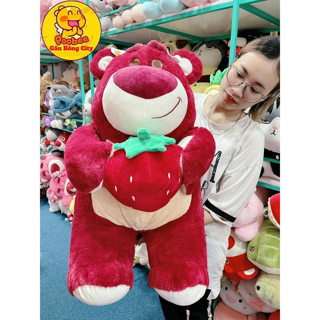 Gấu Bông Gấu Dâu Lotso Disney Ôm Trái Dâu Cực Xinh - Thú nhồi bông Hottrend Lotso Huggin Bear Gấu Bông City