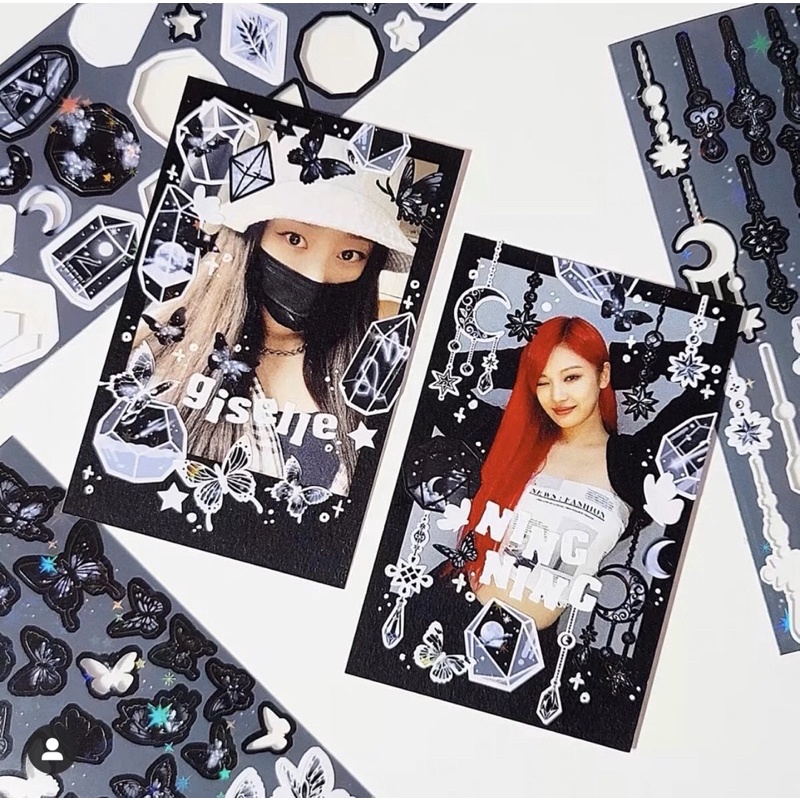 Sticker butterfly bling bling _hình dán trang trí top,card