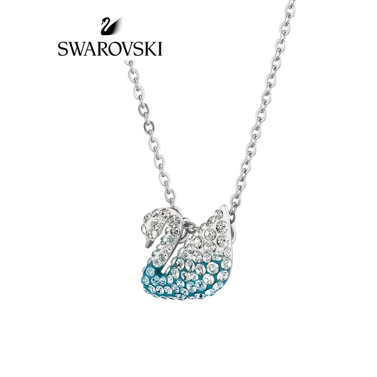 FREE SHIP Dây Chuyền Nữ Swarovski ICONIC SWAN Thiên nga xanh nhỏ Necklace Crystal FASHION cá tính Trang sức trang sức đeo THỜI TRANG