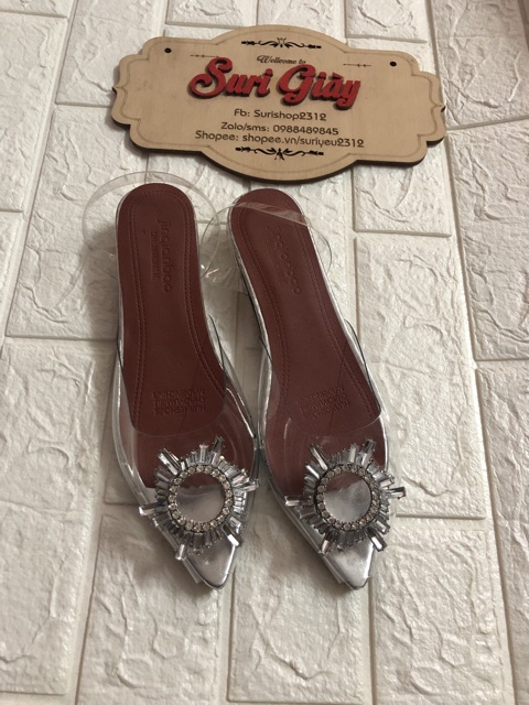 Giày búp bê hoa mặt trời gót 2p êm chân