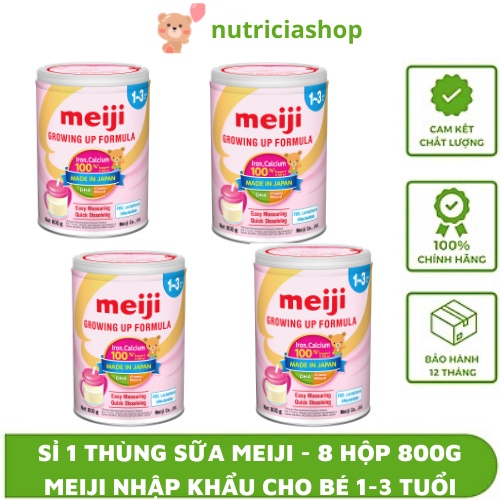Sỉ 1 thùng (8 hộp ) Meiji nhập khẩu số 9 hộp 800g