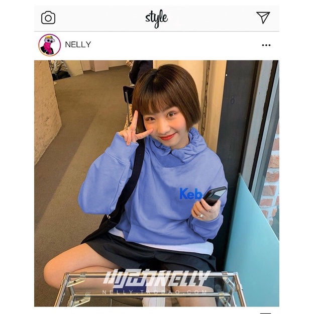 Áo hoodie nelly nỉ lót lông sale (có sẵn) kebs | BigBuy360 - bigbuy360.vn