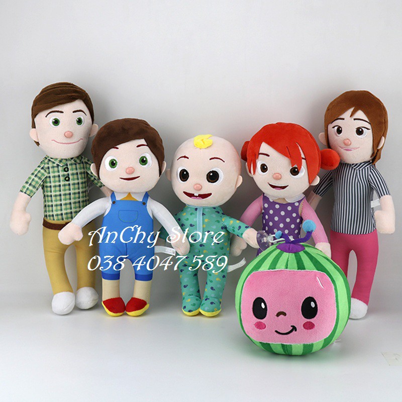 THÚ BÔNG HOẠT HÌNH SUPER JOJO, BỘ SƯU TẬP GIA ĐÌNH JOJO, BÚP BÊ COCOMELON TỪ ANCHY STORE