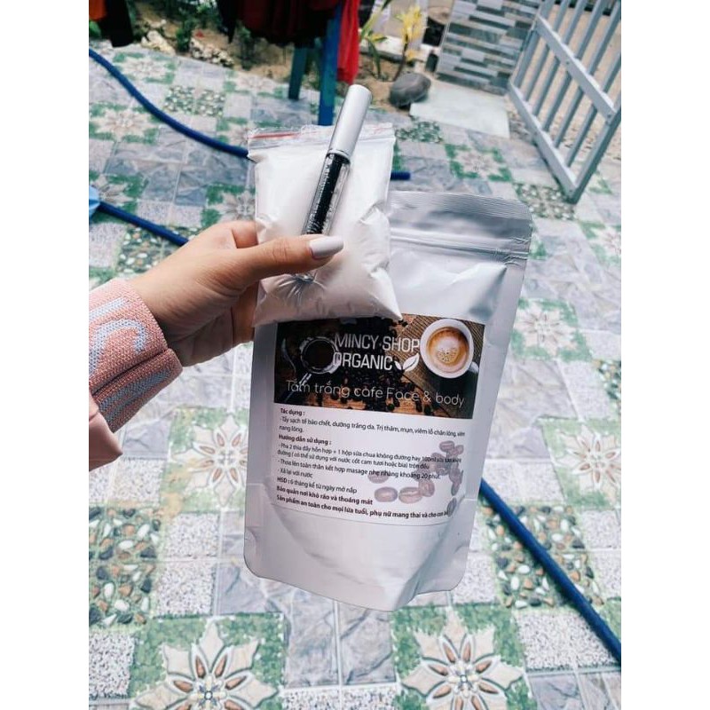 Ủ trắng cafe, tẩy da chết cho Face & Body  Mincy Shop Organic | BigBuy360 - bigbuy360.vn