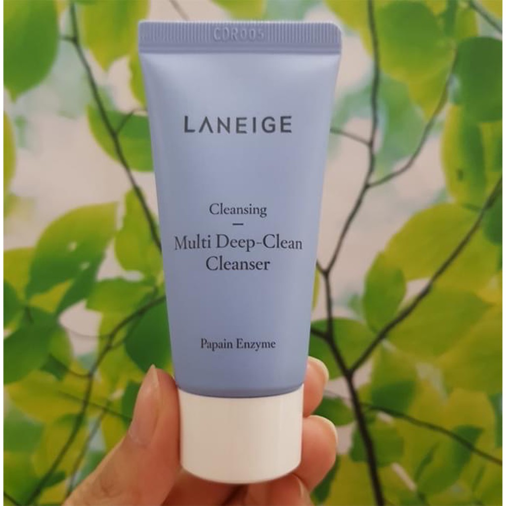 Sữa rửa mặt Laneige 💖Freeship💖 Sữa Rửa Mặt Sạch Sâu Laneige Multi Deep Clean Cleanser Phiên Bản Mới Nhất Của Hãng