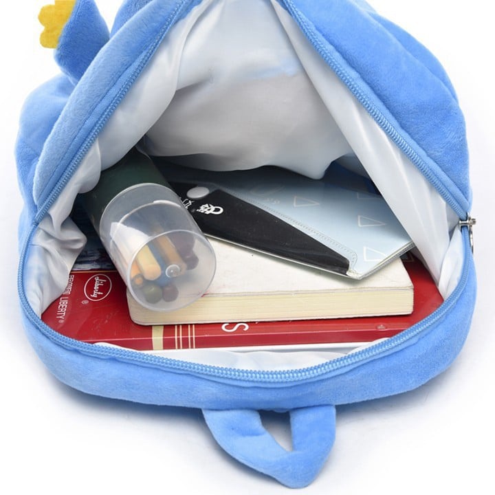 Balo Cho Bé Mẫu Giáo Từ 0-4 Tuổi, Chất Liệu Nhung Mịn,Balo thú 3D