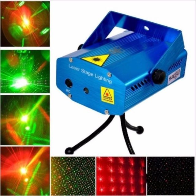 Đèn laser mini cảm biến nháy chớp trang trí Tết
