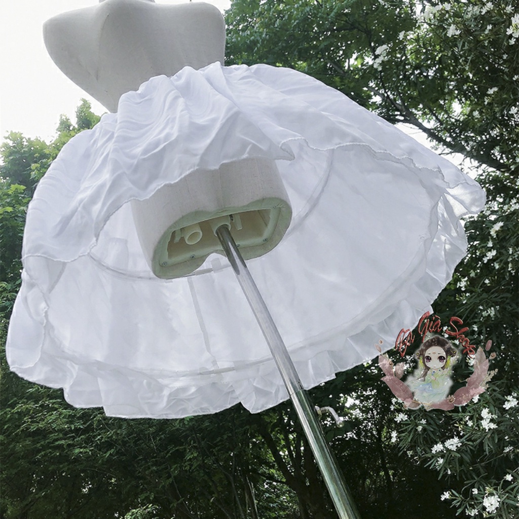 Tùng phồng tùng khung ngắn phủ voan 39cm