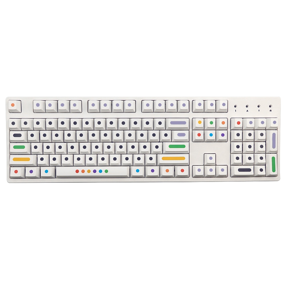 Bộ 128 Nút Bấm Màu Trắng Chấm Bi Dành Cho Bàn Phím Cơ MX Switch
