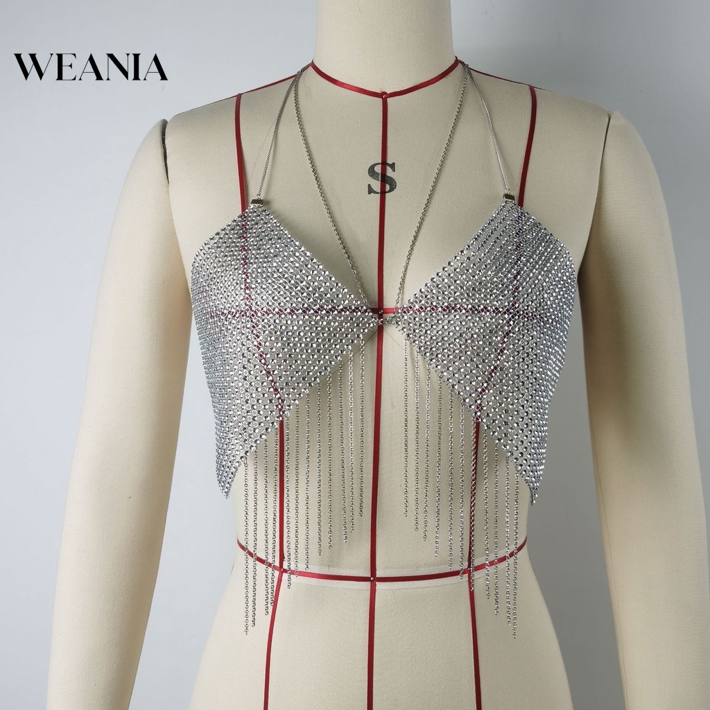 Áo lưới WEANIA hở lưng gợi cảm cho nữ