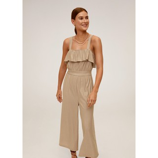 Jumpsuit áo liền quần hai dây màu be nâu MNG 67019404 SIZE XS,L