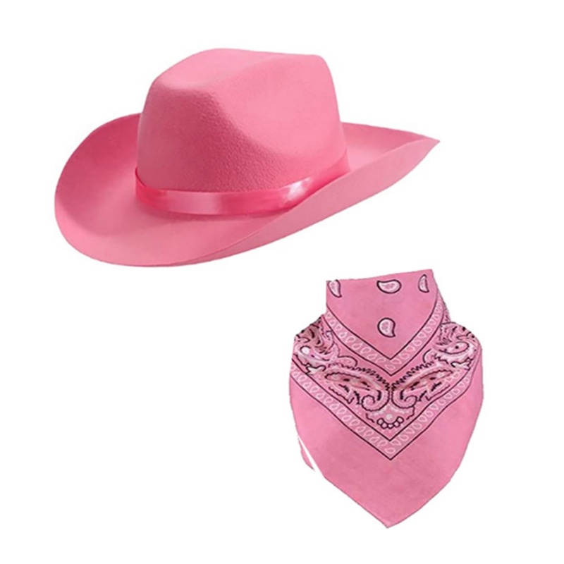 1 Set Mũ Cao Bồi Màu Sắc Đơn Giản Cho Nam Nữ