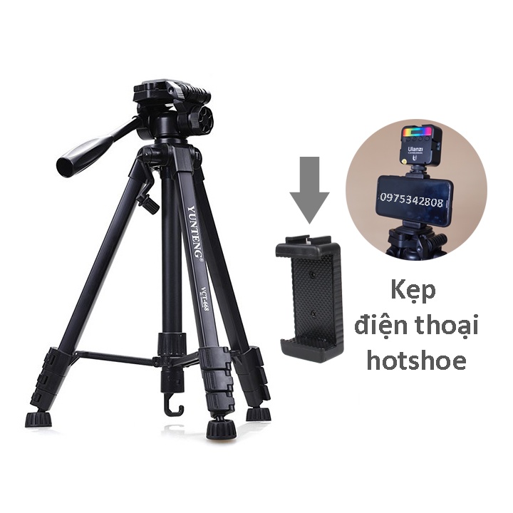 [Mã 154ELSALE2 giảm 7% đơn 300K] Chân máy ảnh tripod YUNTENG VCT-668