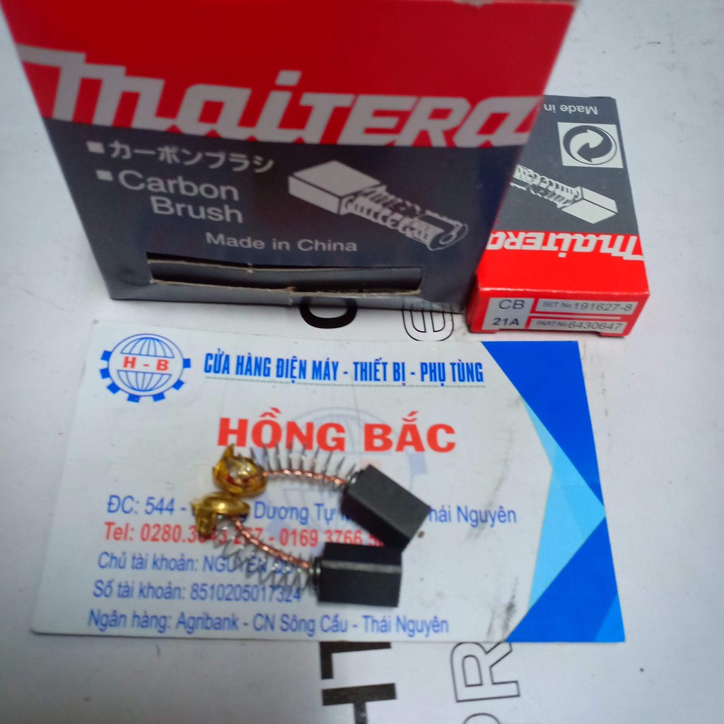 10 đôi chổi than 21A dùng cho máy khoan đục bê tông - Chổi than MKT21A