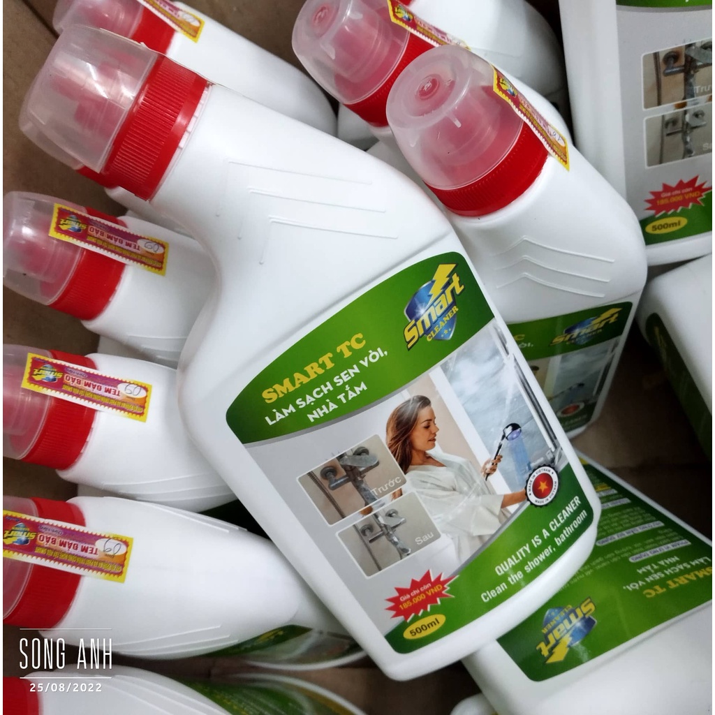 Smart TC 500ml nước tẩy rửa làm sạch inox, sen vòi siêu nhanh, siêu sạch, chính hãng