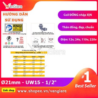Van điện từ UNI-D phi 21