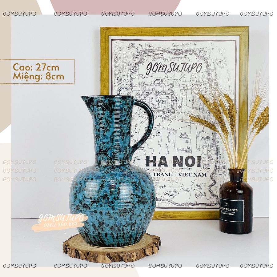 Lọ Hoa Hoả Biến Men PHÁP Bình Hoa Trang Trí Decor - gomsutupo - Gốm Sứ TUPO Gốm Sứ Bát Tràng