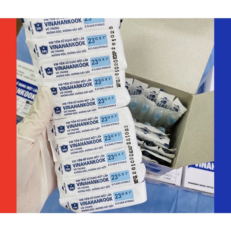 ❤️ Đầu Kim tiêm ép vỉ 18G 20g 23g 25g 26g VINAHANCOOK ĐẦU KIM SẠC LẤY THUỐC 18/20/23/25/26G Vinahankook