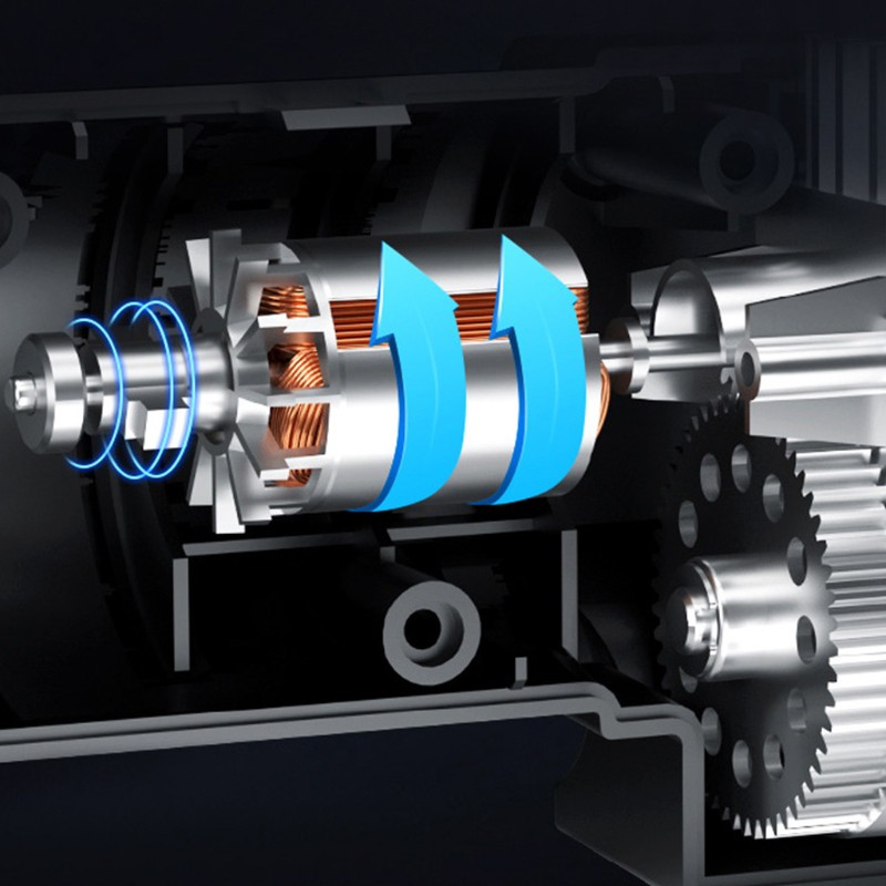 Máy bơm lốp xe ô tô mini có đèn led DC 12V tiện dụng