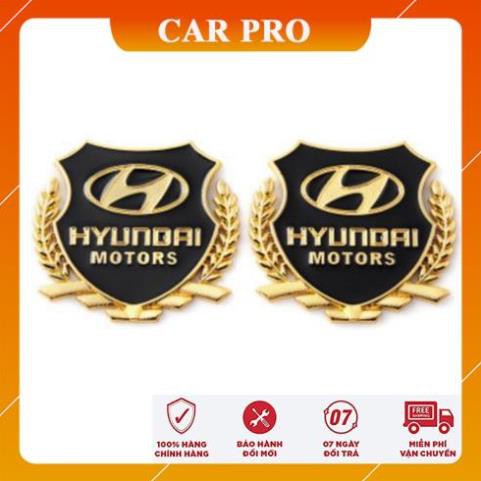 Logo bông lúa đủ thương hiệu dán trang trang trí ô tô, xe máy [ viền vàng ] - CAR PRO