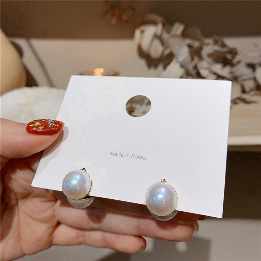 COD Đôi Khuyên Tai Hợp Kim Đính Ngọc Trai Giả Thời Trang Cho Nữ