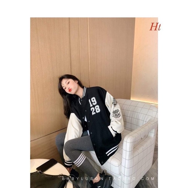 Áo khoác bomber phối tay 1928 HT12