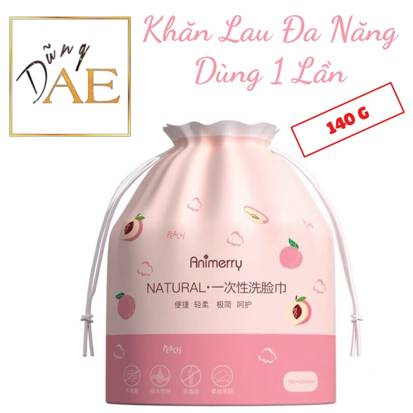 Khăn Lau Mặt Đa Năng Animerry dùng 1 lần - Khăn Tẩy Trang siêu dai