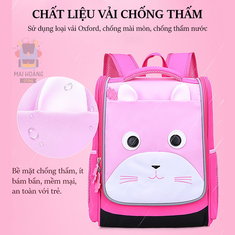 [Mã MAIHSN11 giảm 20k] Balo chống gù, hình THỎ CON DỄ THƯƠNG cho bé, chống gù, siêu nhẹ, siêu bền