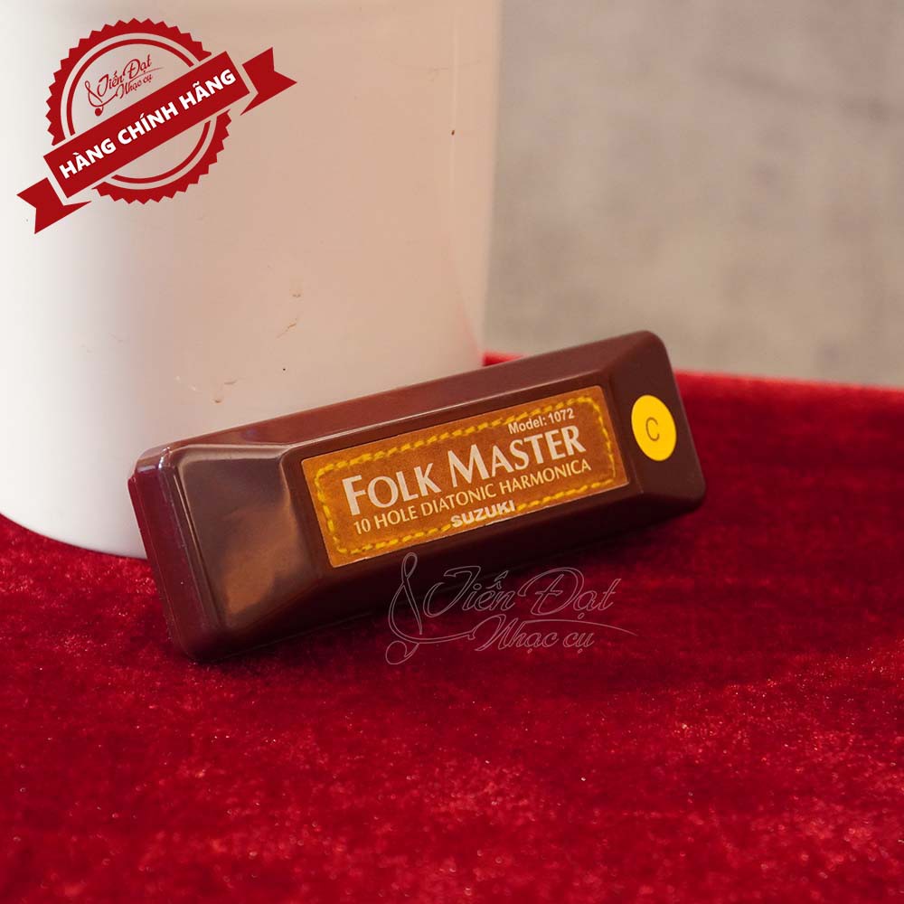 Kèn Harmonica Folk 10 Master 10 Lỗ Cấu Tạo Note Đa Dạng, 20 Lưỡi Gà, Hợp Kim Đồng 0,9mm