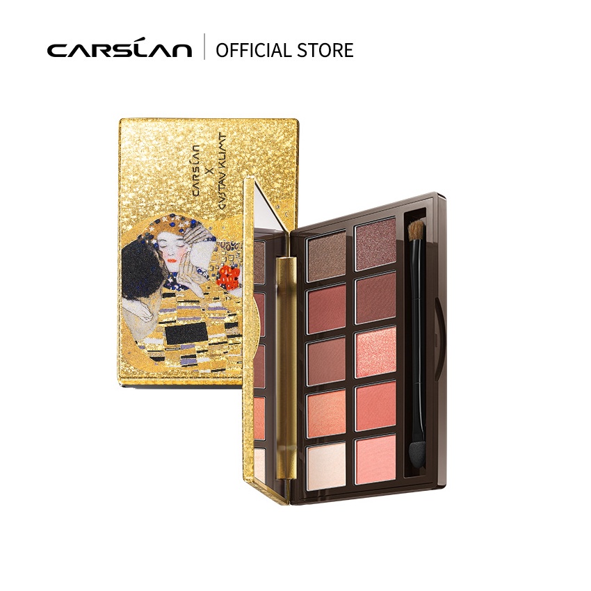 Bảng Phấn Mắt Carslan X Klimt 10 Màu Tông Nhũ Phiên Bản Giới Hạn 12g