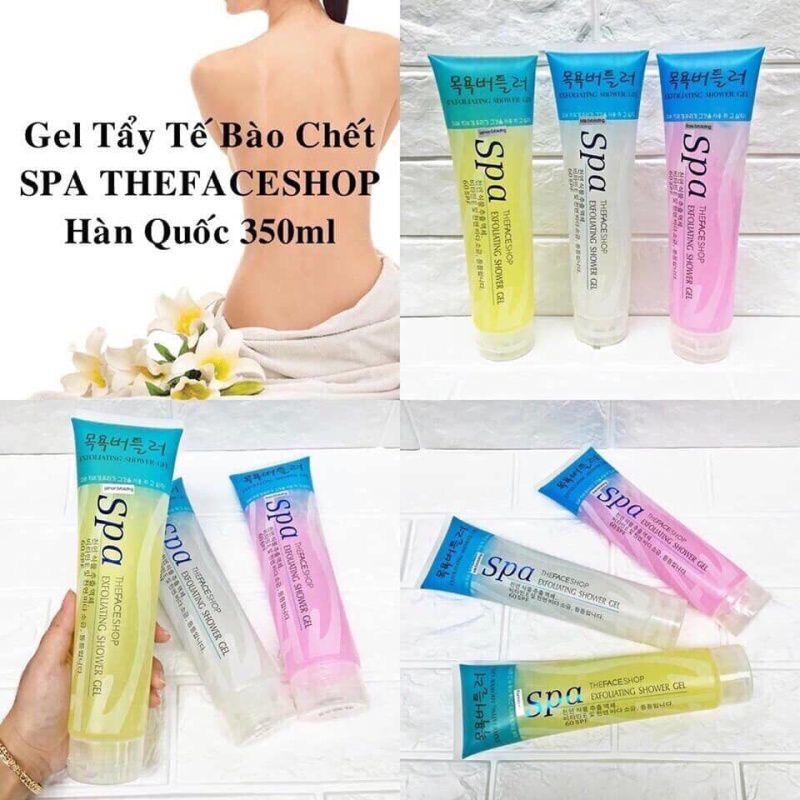 Tẩy tế bào chết SPA 350ml - Gel tẩy tế bào chết toàn thân, dưỡng da trắng sáng, tẩy da chết body