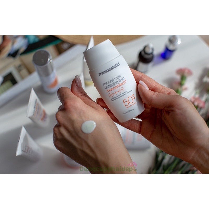 Kem chống nắng Mesoestetic Mineral Matt Antiaging Fluid 50ml
