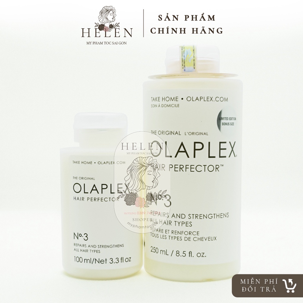 Kem Ủ Tóc OLAPLEX No3 Hair Perfector 250ml Phục Hồi Tóc, Chăm Sóc Tóc Chuyên Nghiệp