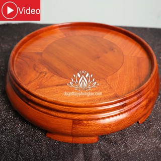 Kỷ tròn-Đôn tròn gỗ-Đế bát hương gỗ hương đế bát hương cao 6cm mặt 12 đến 30