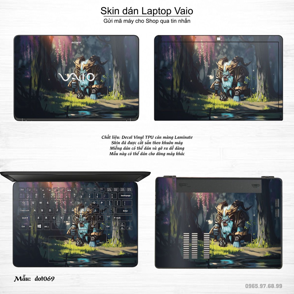 Skin dán Laptop Sony Vaio in hình Dota 2 _nhiều mẫu 12 (inbox mã máy cho Shop)