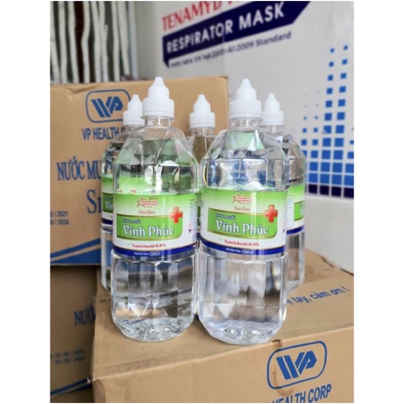 Thùng 12 Chai nước muối Vĩnh Phúc 1000ml (giao nhanh 2h)