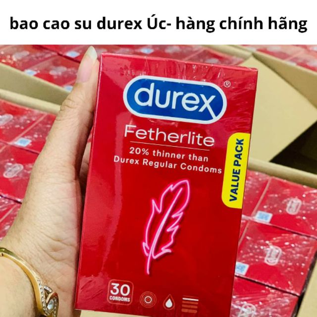 Bao cao su [CHÍNH HÃNG] bao cao su DUREX hàng úc giá tốt